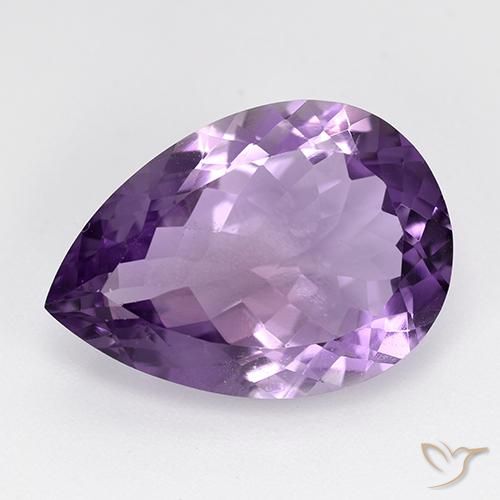9.04ct Naturale Viola scuro Ametista, Forma a pera, VS