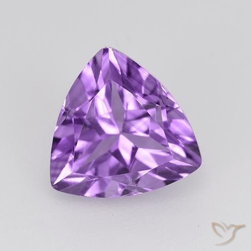 1.64ct Naturale Viola medio Ametista, Taglio trillion, VVS-VS