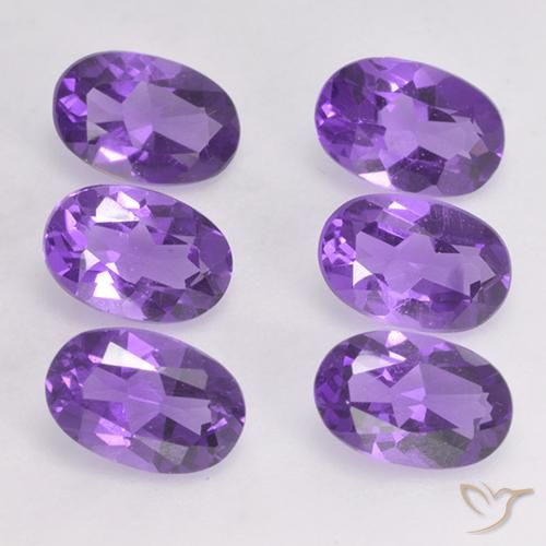2.61ctw Naturale Viola medio Ametista, Ovale, VVS-VS