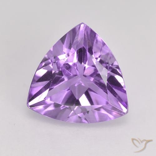 2.34ct Naturale Viola tendente al rosa Ametista, Taglio trillion, VVS-VS