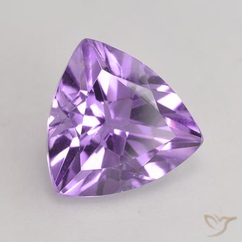 Ametista Viola tendente al rosa naturale da 2.34 ct, Taglio trillion, VVS-VS