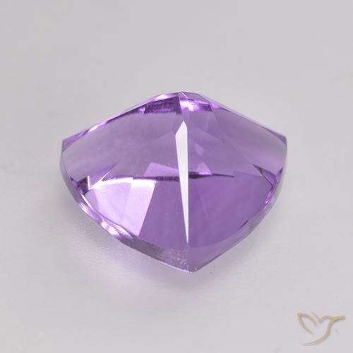 Ametista Viola tendente al rosa naturale da 2.34 ct, Taglio trillion, VVS-VS