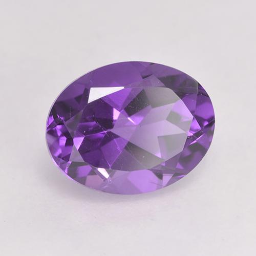 Ametista Viola Intenso naturale da 1.90 ct, Taglio ovale, VVS-VS