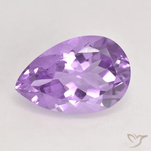 5.47ct Naturale Viola rosa medio Ametista, Forma a pera, VVS-VS