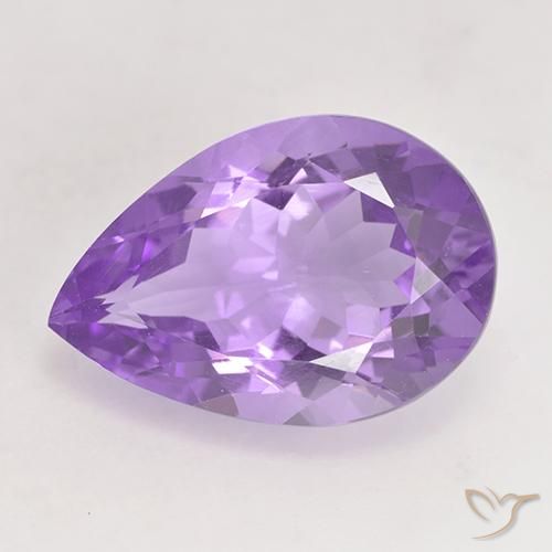 5.07ct Naturale Viola tendente al rosa Ametista, Forma a pera, VVS-VS