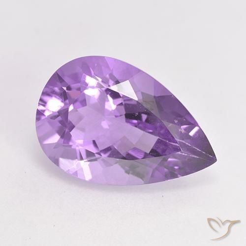 4.82ct Naturale Viola medio Ametista, Forma a pera, VVS-VS