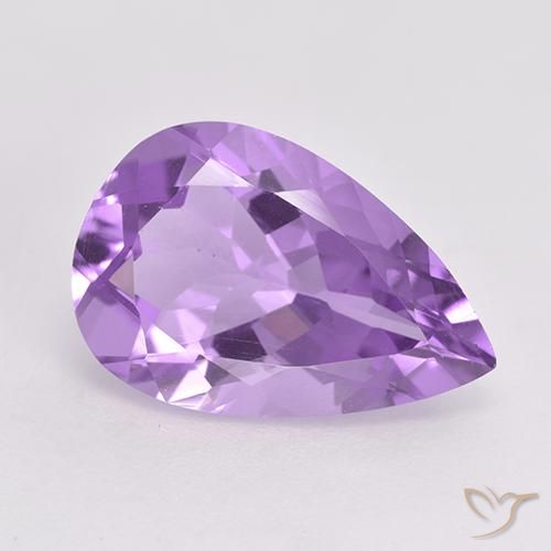 4.68ct Naturale Viola medio Ametista, Forma a pera, VVS-VS
