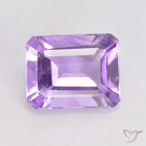 2.04ct Naturale Viola rosato chiaro Ametista, Taglio smeraldo, VVS-VS
