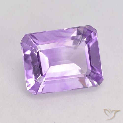 Ametista Viola rosato chiaro naturale da 2.04 ct, Ottagonale / Taglio smeraldo, VVS-VS