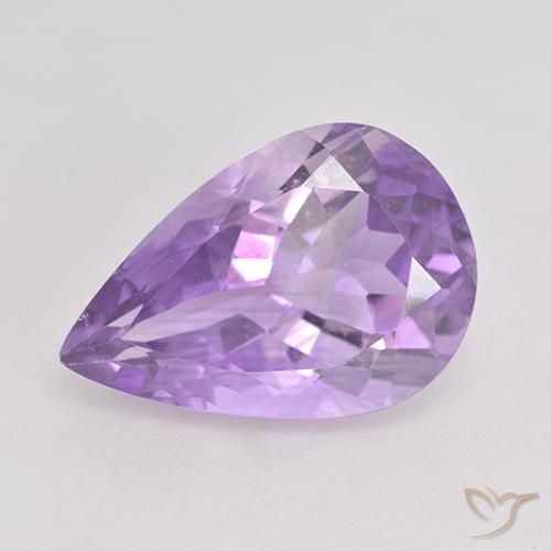 5.26ct Naturale Viola medio Ametista, Forma a pera, VS