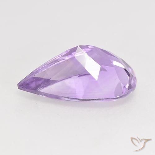 Ametista Viola medio naturale da 4.32 ct, Forma a pera, VVS-VS