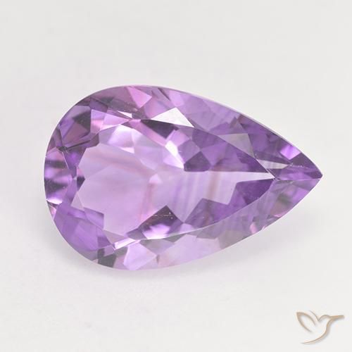 4.78ct Naturale Viola tendente al rosa Ametista, Forma a pera, VVS-VS
