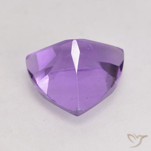 Ametista Viola tendente al rosa naturale da 1.62 ct, Taglio trillion, VS