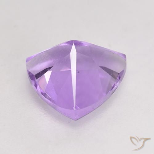 Ametista Viola medio naturale da 1.54 ct, Taglio trillion, VS