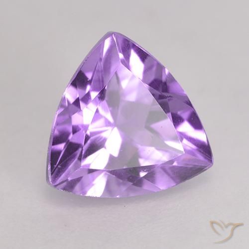 Ametista Viola tendente al rosa naturale da 1.66 ct, Taglio trillion, VS