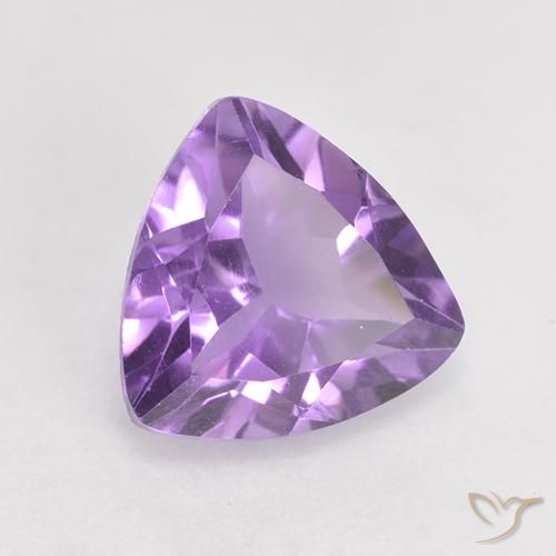 Ametista Viola scuro naturale da 1.56 ct, Taglio trillion, VS