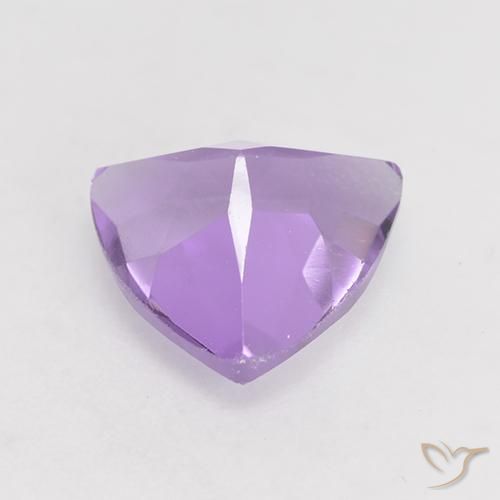 Ametista Viola scuro naturale da 1.56 ct, Taglio trillion, VS