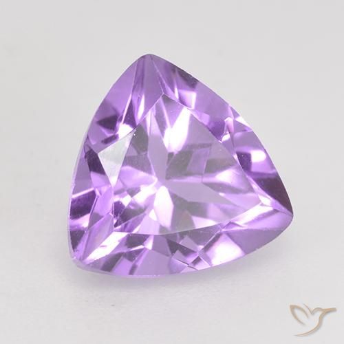 Ametista Viola medio naturale da 1.92 ct, Taglio trillion, VS