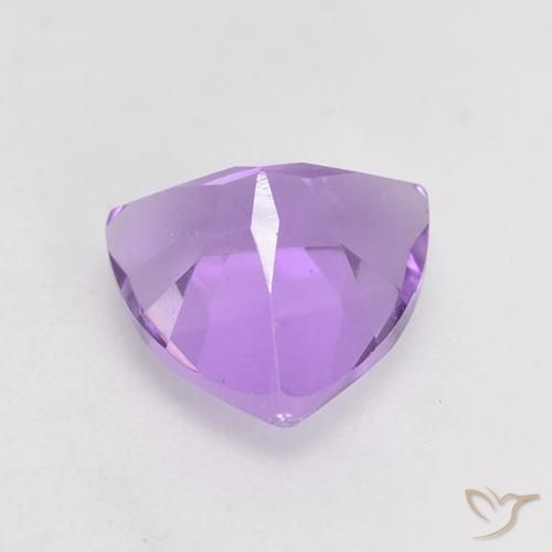 Ametista Viola medio naturale da 1.59 ct, Taglio trillion, VS