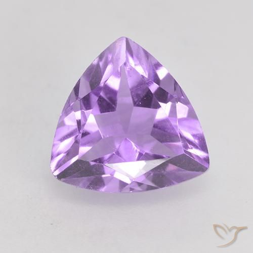 1.65ct Naturale Viola tendente al rosa Ametista, Taglio trillion, VS