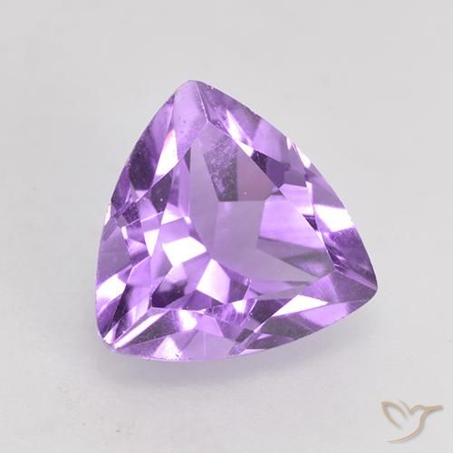 Ametista Viola tendente al rosa naturale da 1.65 ct, Taglio trillion, VS