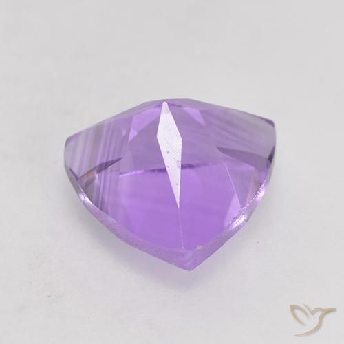 Ametista Viola tendente al rosa naturale da 1.65 ct, Taglio trillion, VS