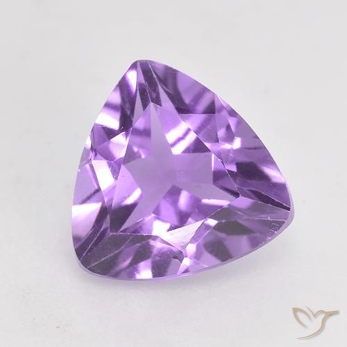 1.62ct Naturale Viola tendente al rosa Ametista, Taglio trillion, VS
