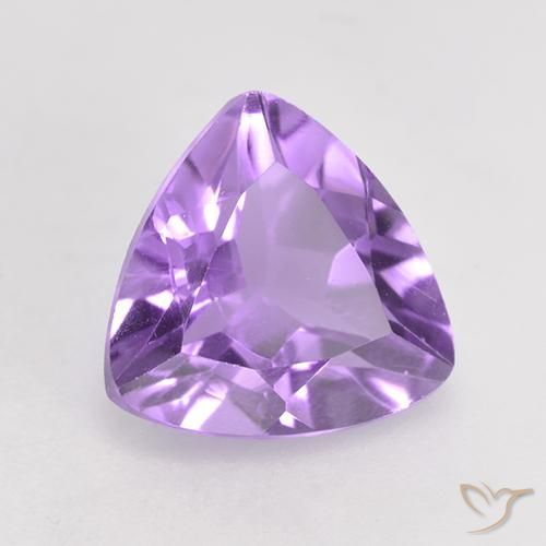 Ametista Viola tendente al rosa naturale da 1.62 ct, Taglio trillion, VS