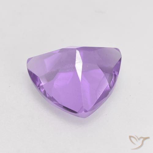 Ametista Viola tendente al rosa naturale da 1.62 ct, Taglio trillion, VS