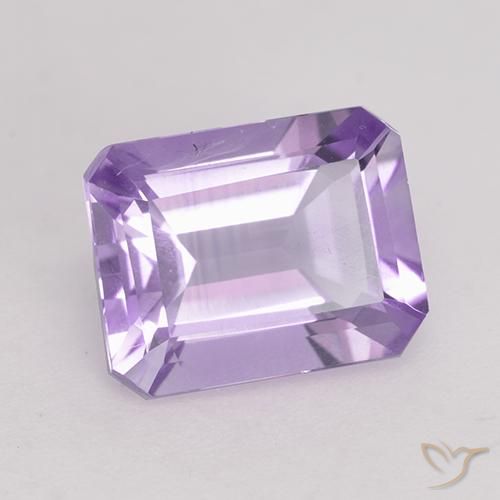 2.18ct Naturale Viola medio Ametista, Taglio smeraldo, VS
