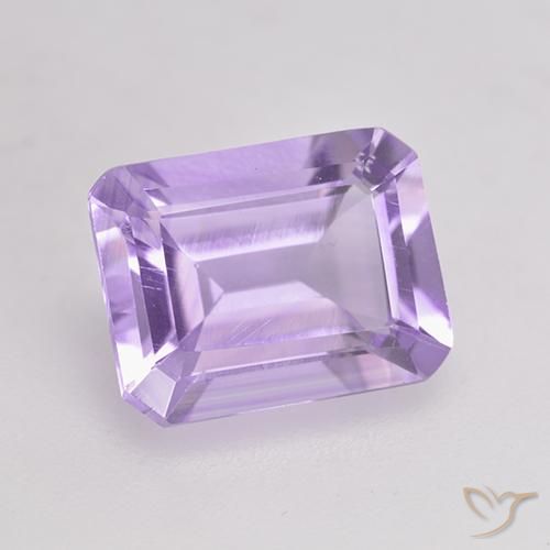 Ametista Viola chiaro naturale da 1.97 ct, Ottagonale / Taglio smeraldo, VS