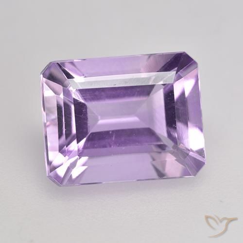 2.31ct Naturale Viola medio-chiaro Ametista, Taglio smeraldo, VS