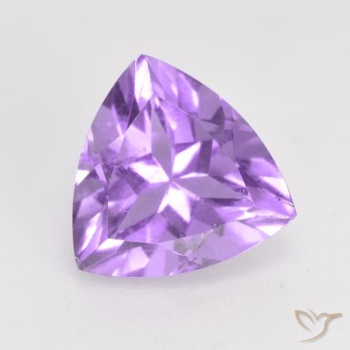 1.63ct Naturale Viola medio Ametista, Taglio trillion, VS
