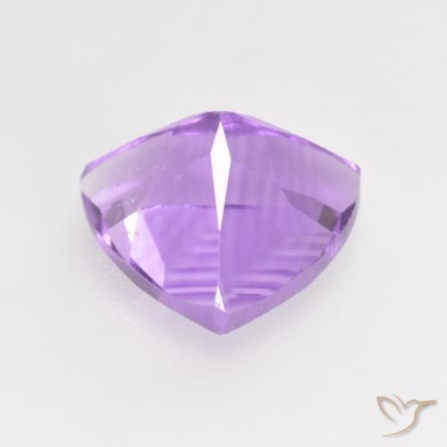 Ametista Viola medio naturale da 1.58 ct, Taglio trillion, VS