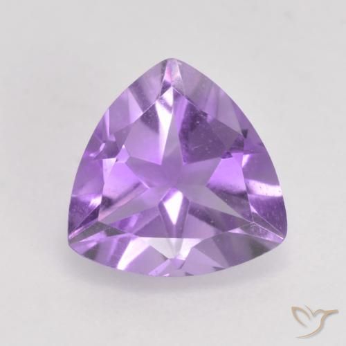 1.56ct Naturale Viola medio Ametista, Taglio trillion, VS