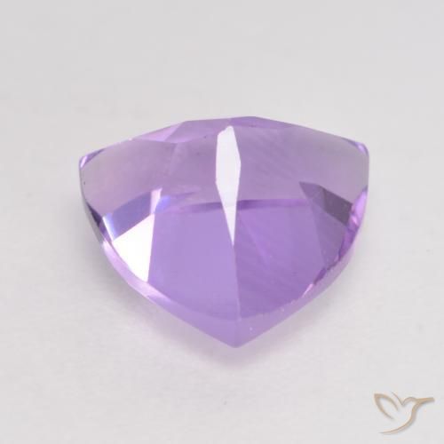 Ametista Viola medio naturale da 1.65 ct, Taglio trillion, VS