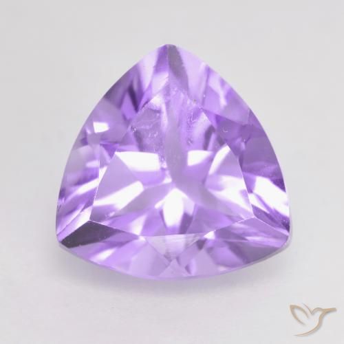 Ametista Viola rosato chiaro naturale da 1.78 ct, Taglio trillion, VS