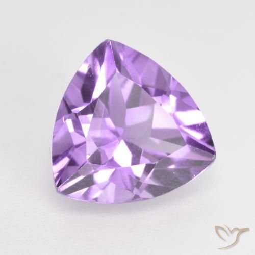 Ametista Iris Violetta naturale da 1.67 ct, Taglio trillion, VS