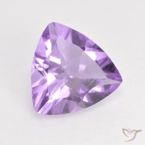 Ametista Iris Violetta naturale da 1.35 ct, Taglio trillion, VS
