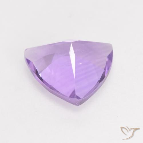 Ametista Iris Violetta naturale da 1.35 ct, Taglio trillion, VS