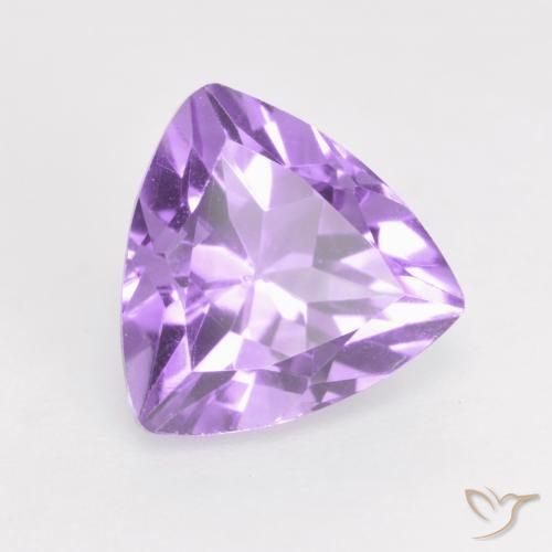 Ametista Iris Violetta naturale da 1.66 ct, Taglio trillion, VS