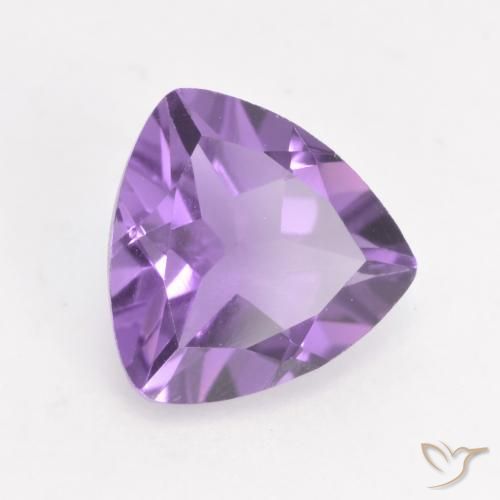Ametista Iris Violetta naturale da 1.44 ct, Taglio trillion, VS