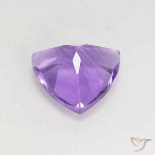Ametista Viola medio naturale da 1.45 ct, Taglio trillion, VS
