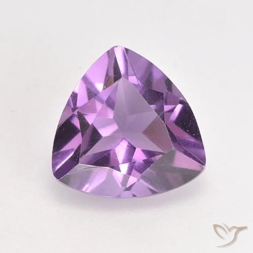 1.61ct Naturale Viola tendente al rosa Ametista, Taglio trillion, VS