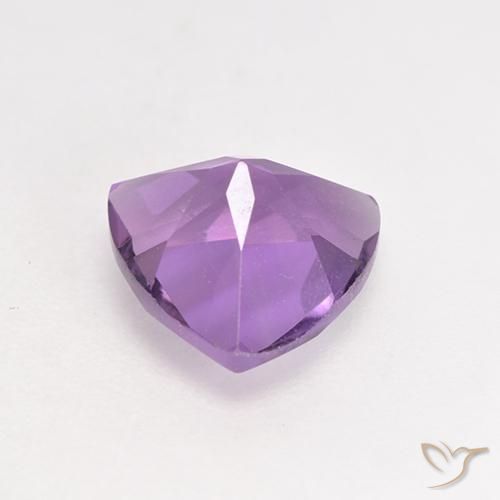 Ametista Viola tendente al rosa naturale da 1.61 ct, Taglio trillion, VS
