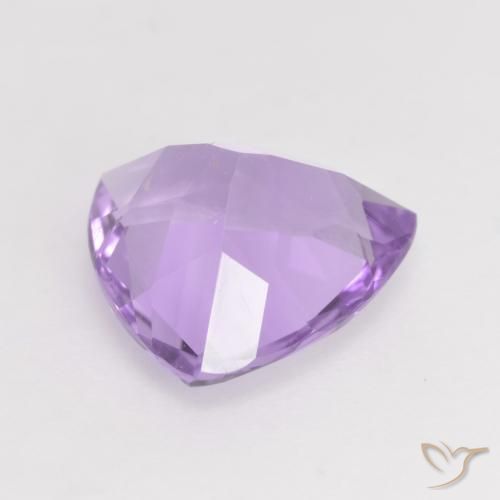 Ametista Viola medio naturale da 2.58 ct, Taglio trillion, VS