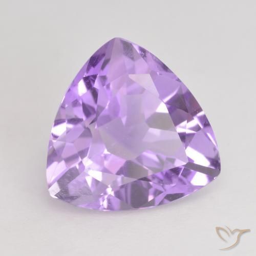 Ametista Deep Iris Violetta naturale da 2.74 ct, Taglio trillion, VVS-VS