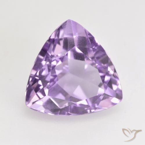 Ametista Viola medio naturale da 3.07 ct, Taglio trillion, VS