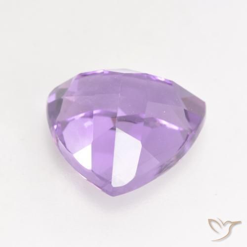 Ametista Viola medio naturale da 3.07 ct, Taglio trillion, VS