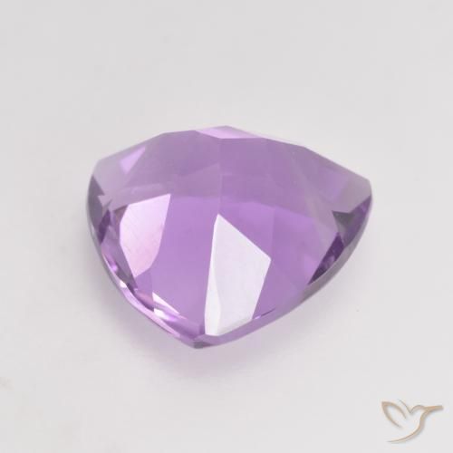 Ametista Viola tendente al rosa naturale da 2.89 ct, Taglio trillion, VS
